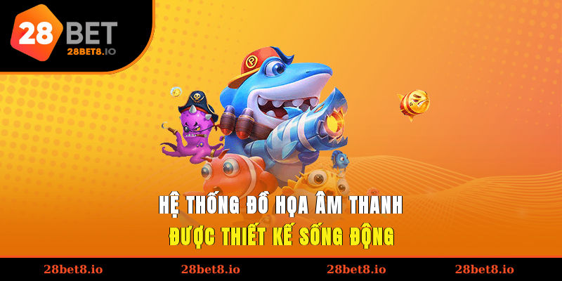 Bắn Cá Đổi Thưởng – Game Hấp Dẫn, Cơ Hội Thưởng Lớn 3 Hệ thống đồ họa, âm thanh được thiết kế sống động